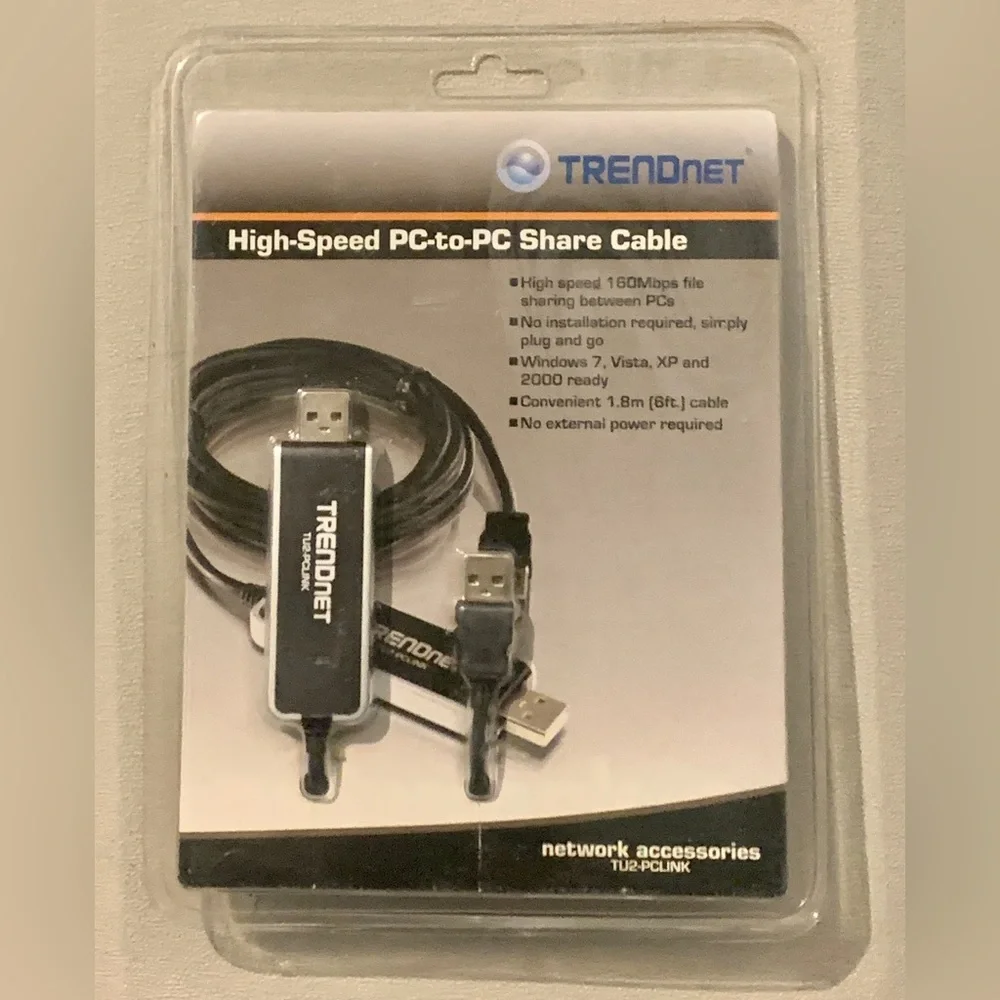 TRENDnet High Speed PC to PC File Transfer Share Cable TU2-PCLINK